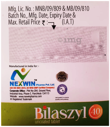 Bilaszyl 40 Tablet image