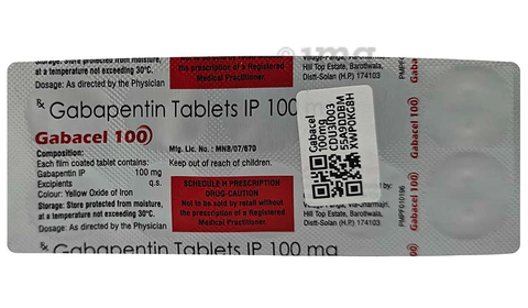 Gabacel 100mg Tablet image