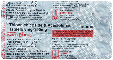 Miofree A 8mg Tablet image Miofree A 8mg Tablet image