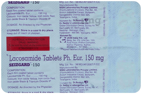 Seizgard 150mg Tablet image Seizgard 150mg Tablet image