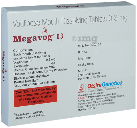 Megavog 0.3 Tablet MD image Megavog 0.3 Tablet MD image