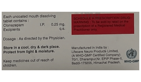 Veropam MD 0.25 Tablet image Veropam MD 0.25 Tablet image