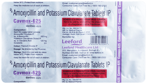 Cavmox 625 Tablet image Cavmox 625 Tablet image