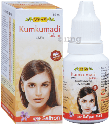 Vyas Kumkumadi Tailam with Saffron Buy bottle of 15.0 ml Oil at