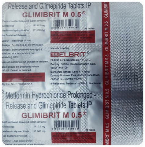 Glimibrit M 0.5 Tablet PR