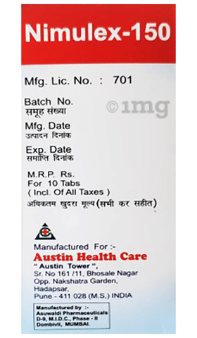 Nimulex 150mg Tablet image