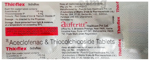 Thioflex 100mg/4mg Tablet