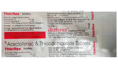 Thioflex 100mg/4mg Tablet image Thioflex 100mg/4mg Tablet image