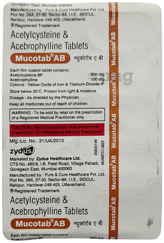 Mucotab AB Tablet image Mucotab AB Tablet image