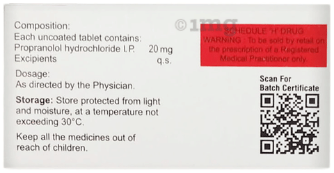 P-Nolol 20 Tablet image P-Nolol 20 Tablet image