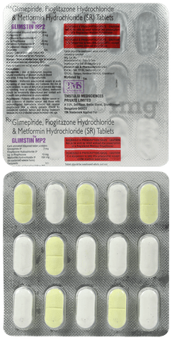 Glimstin MP 2mg/500mg/15mg Tablet