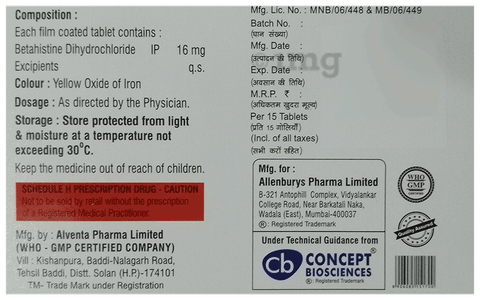 Verticept 16 Tablet image