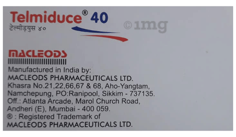 Telmiduce 40 Tablet image