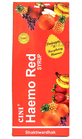 Cini Haemo Red Syrup Pineapple & Raspberry image Cini Haemo Red Syrup Pineapple & Raspberry image