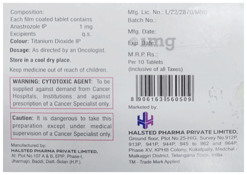 Anasted 1mg Tablet image