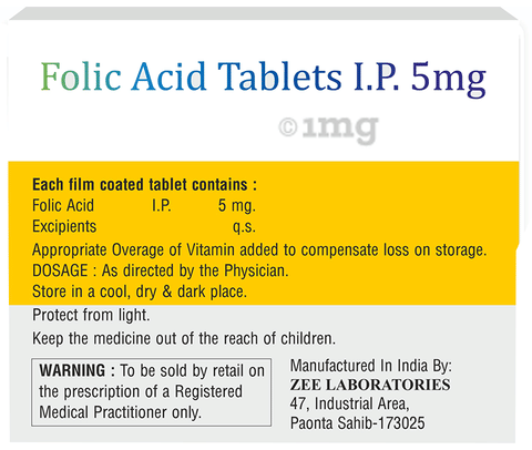 Folizee 5mg Tablet image