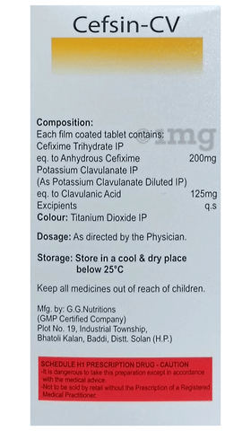 Cefsin-CV Tablet image Cefsin-CV Tablet image