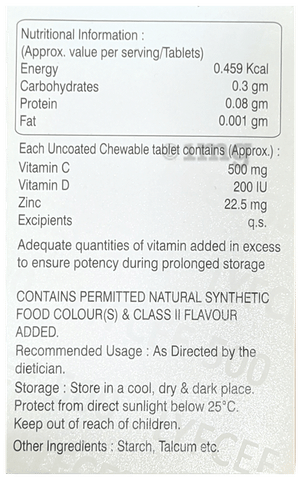 Lyfcee 500 Chewable Tablet Orange image Lyfcee 500 Chewable Tablet Orange image