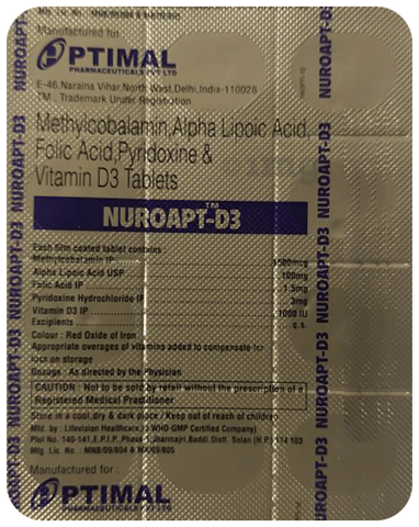 Nuroapt-D3 टैबलेट image Nuroapt-D3 टैबलेट image