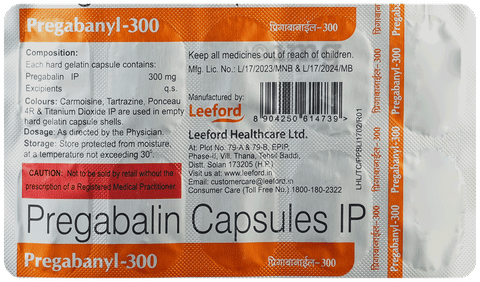 Pregabanyl 300mg Capsule image