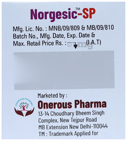 Norgesic-SP Tablet image