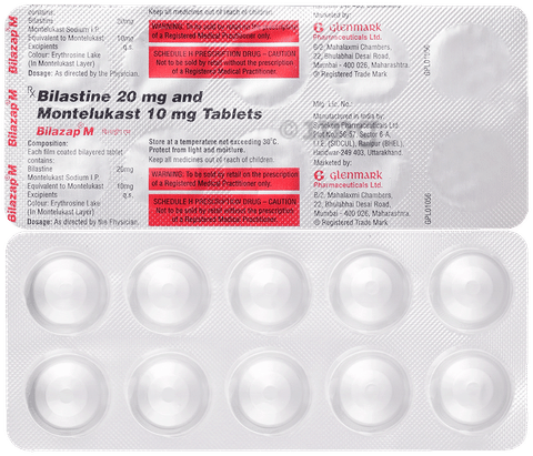 Bilazap M 20mg/10mg Tablet image Bilazap M 20mg/10mg Tablet image