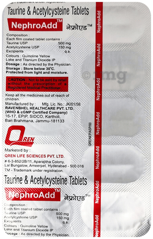 Nephroadd 500mg/150mg Tablet image Nephroadd 500mg/150mg Tablet image