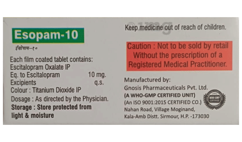 Esopam 10 Tablet image Esopam 10 Tablet image