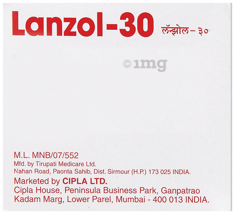 Lanzol 30 Capsule image