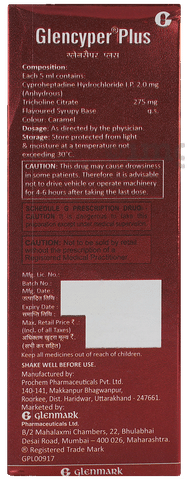 Glencyper Plus Syrup Strawberry image