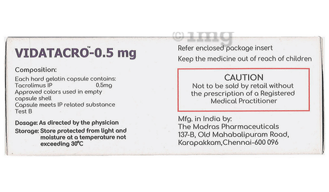 Vidatacro 0.5mg Capsule image