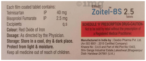 Zoitel-BS 2.5 Tablet image Zoitel-BS 2.5 Tablet image
