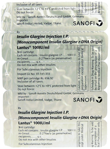 Lantus 100IU/ml Injection