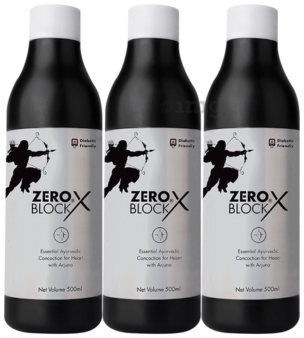 CQ　Black Syrup White Heaven　シュリンクフィルム付き Zero Block X Syrup with Arjuna | For Heart Health (500ml Each
