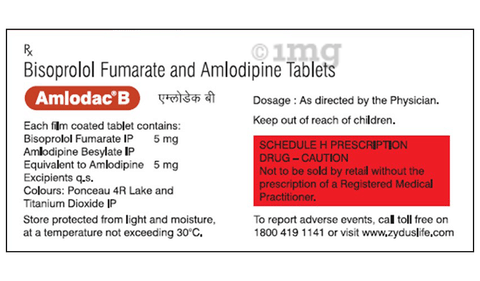 Amlodac B 5mg/5mg Tablet image