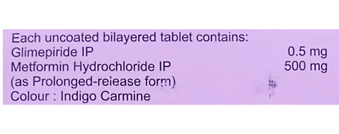 Diatoglim M 0.5 Tablet PR image Diatoglim M 0.5 Tablet PR image