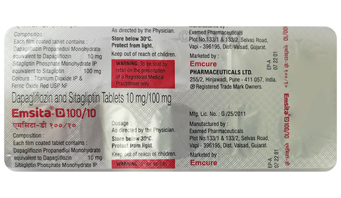 Emsita D 10mg/100mg Tablet