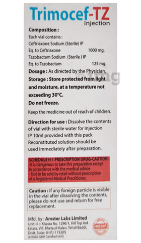 Trimocef-TZ Injection image
