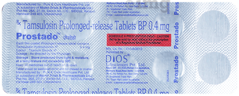 Prostado 0.4mg Tablet PR image Prostado 0.4mg Tablet PR image
