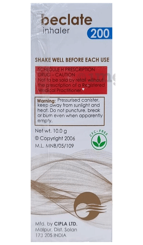 Beclate 200 Inhaler image Beclate 200 Inhaler image