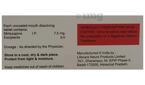 Mirtarest 7.5mg Tablet image