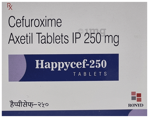 Happycef 250mg Tablet image