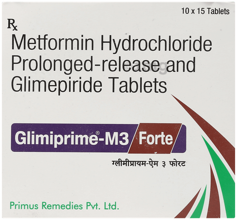 Glimiprime M 3 Forte Tablet image Glimiprime M 3 Forte Tablet image