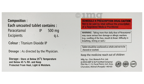 Parasil 500 Tablet image