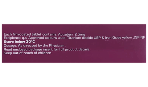 Eliquis 2.5mg Tablet image Eliquis 2.5mg Tablet image