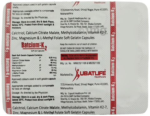 Batcium-K2 Capsule image