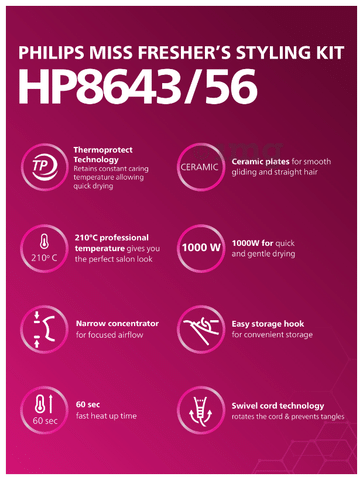 Philips HP8643 56 Miss Fresher s Styling Kit Buy box of 1.0 Kit