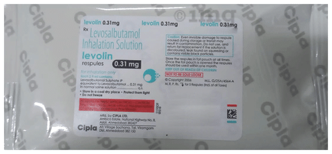 Levolin Respules 0.31mg (2.5ml Each)