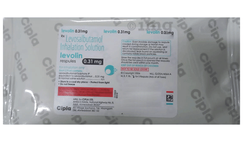 Levolin Respules 0.31mg (2.5ml Each) image Levolin Respules 0.31mg (2.5ml Each) image
