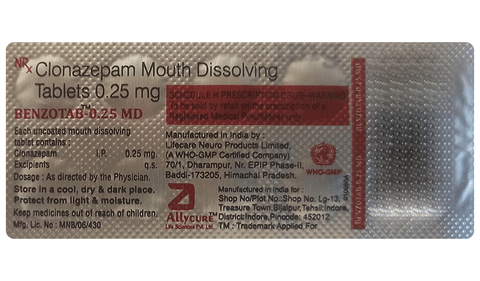 Benzotab 0.25 MD Tablet image